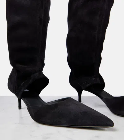 Alaïa Stretch 55 Suede Over-the-knee Boots