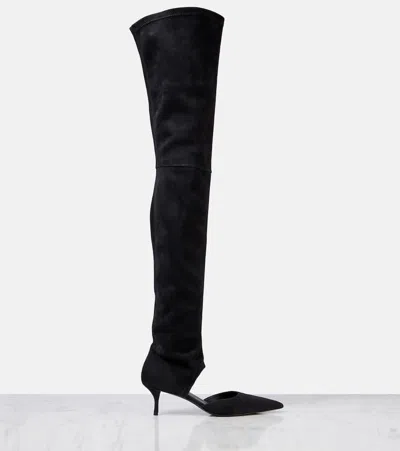 Alaïa Stretch 55 Suede Over-the-knee Boots