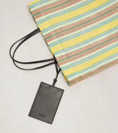 The Row Barn Mini Striped Mesh Tote Bag