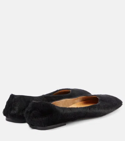 The Row Calf Hair Ballet Flats