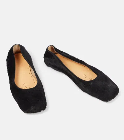 The Row Calf Hair Ballet Flats