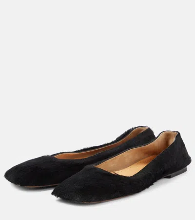 The Row Calf Hair Ballet Flats