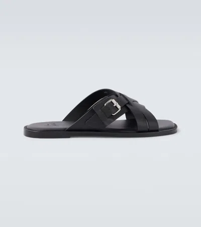 Christian Louboutin Emircross Leather Sandals
