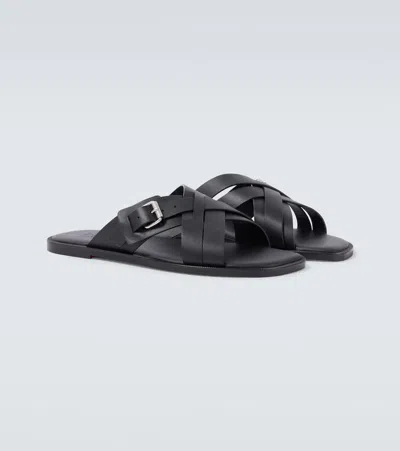 Christian Louboutin Emircross Leather Sandals