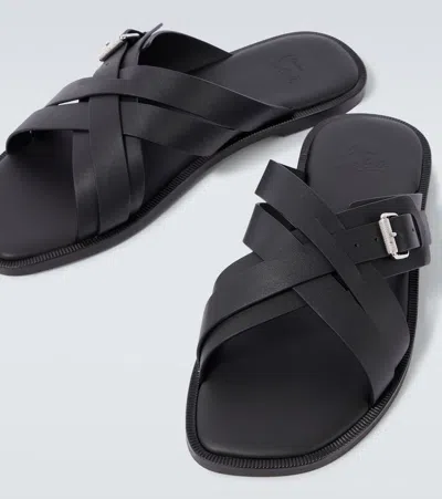 Christian Louboutin Emircross Leather Sandals