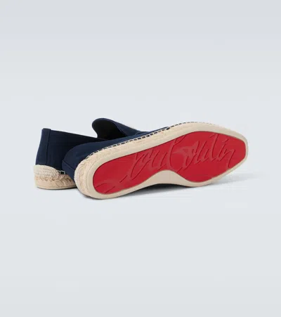 Christian Louboutin Nanou Mooncrest Canvas Espadrilles