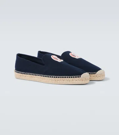 Christian Louboutin Nanou Mooncrest Canvas Espadrilles