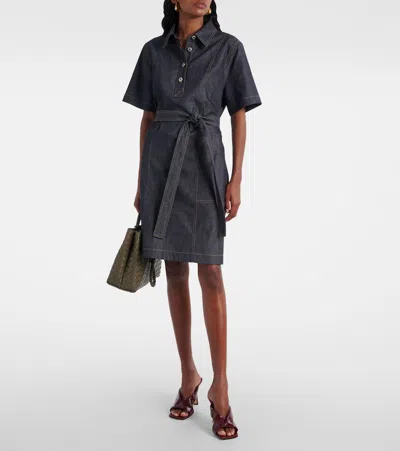 Bottega Veneta Denim Midi Dress
