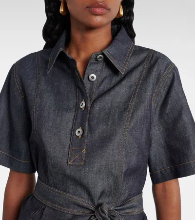 Bottega Veneta Denim Midi Dress