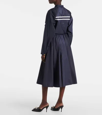 Prada Re-nylon Pleated Full Skirt In Blue