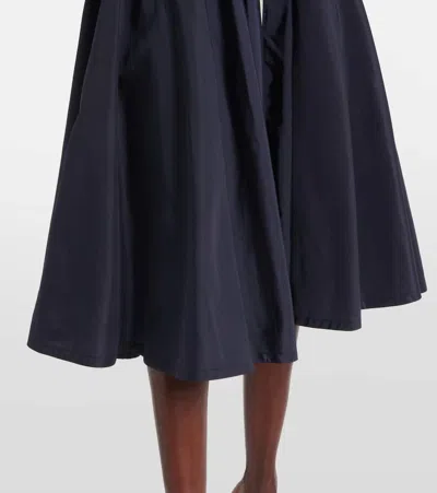 Prada Re-nylon Pleated Full Skirt In Blue