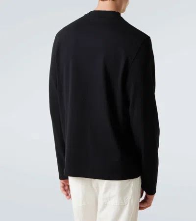 Jacquemus Crewneck Sweatshirt Le Gros Grain In Black