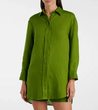 Eres Correct High-rise Linen Shorts