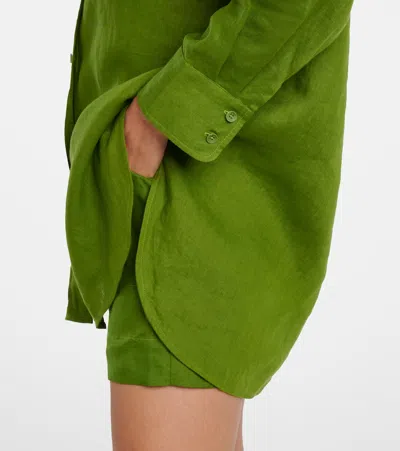 Eres Correct High-rise Linen Shorts