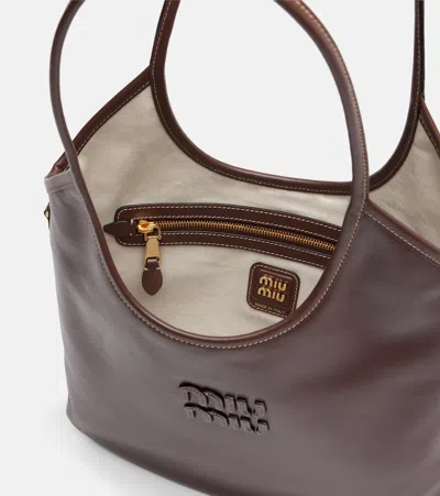 Miu Miu Ivy Medium Leather Tote Bag