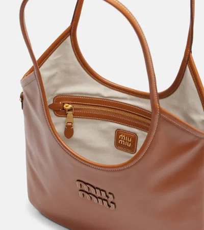 Miu Miu Ivy Medium Leather Tote Bag