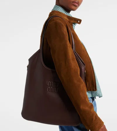 Miu Miu Ivy Medium Leather Tote Bag