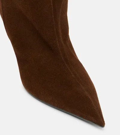 Attico Lea 65 Suede Knee-high Boots