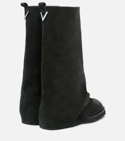 Attico Robin Leather Combat Boots