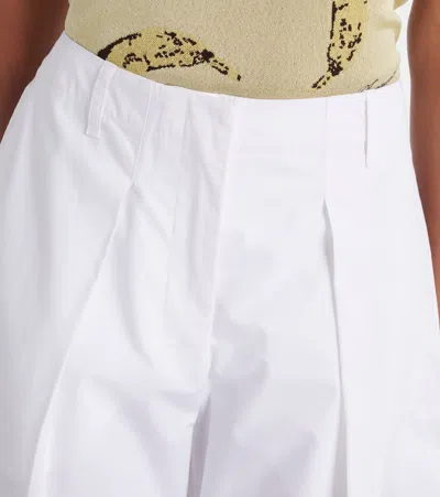 Jacquemus High-waist Wide-leg Trousers In White