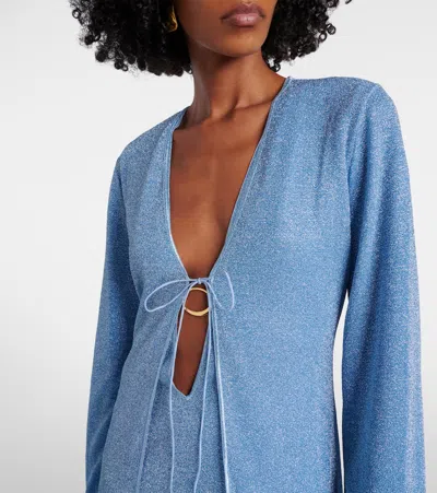 Oseree Oséree Lumière Plumage Feather-trimmed Robe