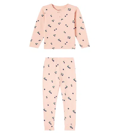 Liewood Wilhelm Printed Cotton-blend Pajamas In Neutral