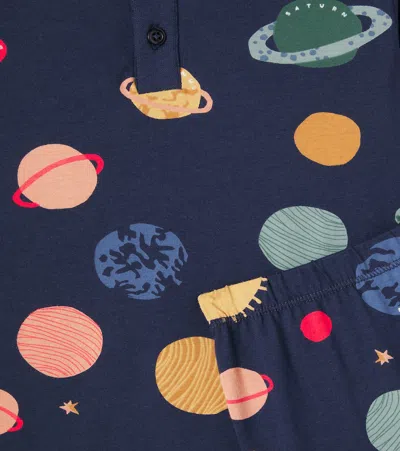 Liewood Wilhelm Printed Cotton-blend Pajamas In Blue