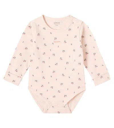 Liewood Baby Set Of 2 Cotton-blend Bodysuits In Pink