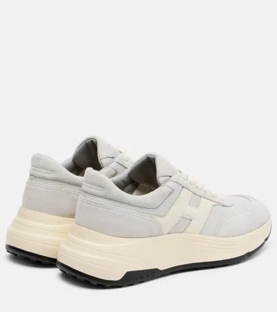 Hogan H669 Suede And Leather Sneakers