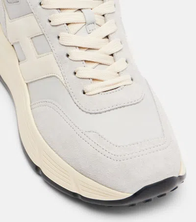 Hogan H669 Suede And Leather Sneakers