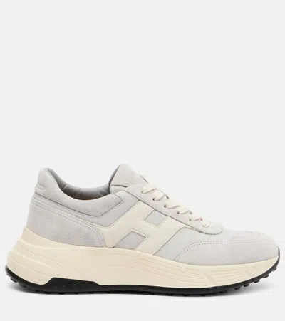 Hogan H669 Suede And Leather Sneakers