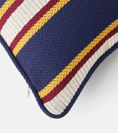 Gucci Logo Striped Cotton Cushion
