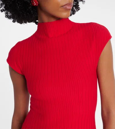 Magda Butrym Ribbed Cotton Minidress