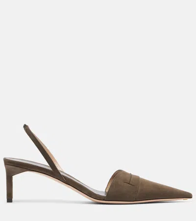Tom Ford Eva 55 Suede Slingback Pumps