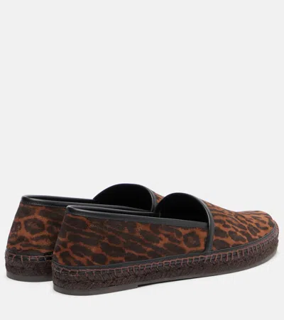 Tom Ford Leopard-print Suede Espadrilles