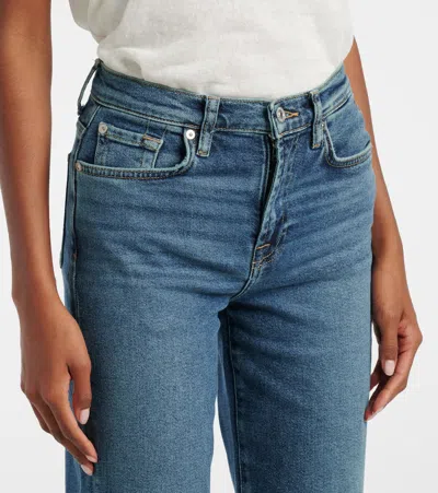 7 For All Mankind Alexa High-rise Cropped Straight Jeans