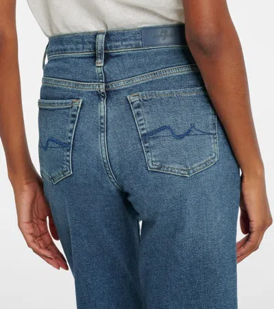 7 For All Mankind Alexa High-rise Cropped Straight Jeans