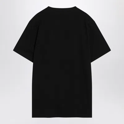 Alexander Mcqueen Logo Print Crewneck T-shirt In Black