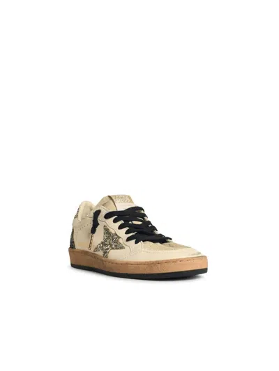 Golden Goose Ball Star Low-top Leather Sneakers In White