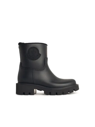 Moncler Kickstream Rubber Wellington Ankle Boots