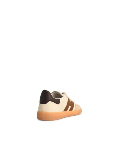 Hogan Cool Smooth And Suede Leather Sneakers Shoes In Brown