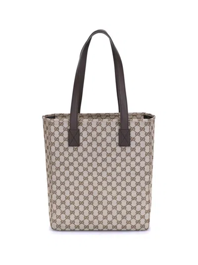 Gucci Men Gg Fabric Tote Bag