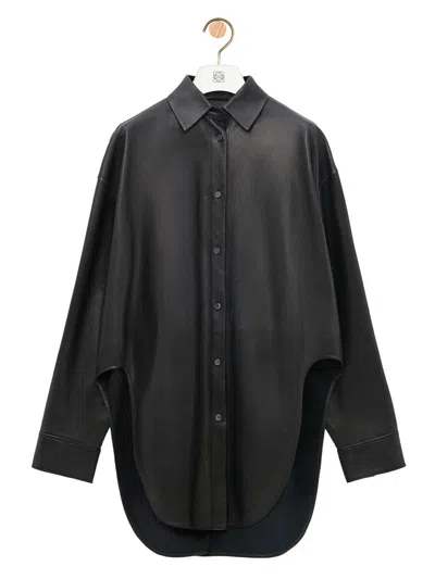 Loewe Lambskin Shirt In Black