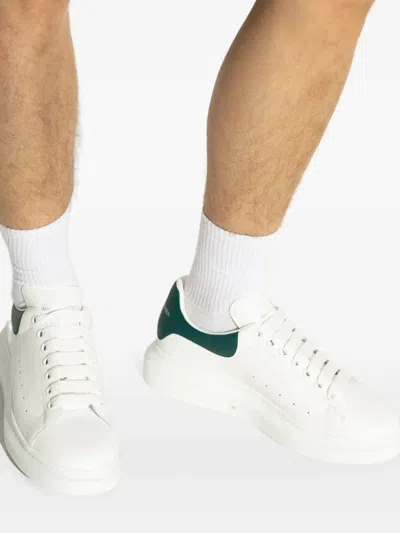 Alexander Mcqueen Suede Upper Sneakers With Oversized Rubber Sole In White