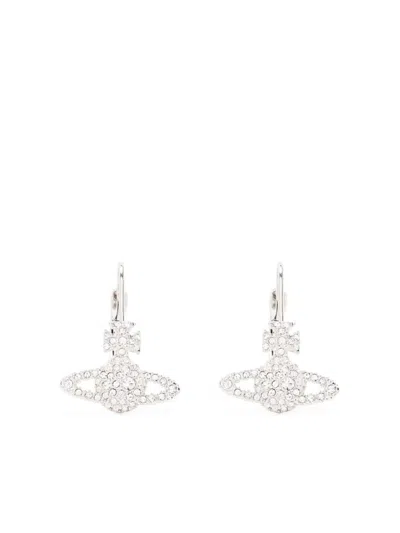 Vivienne Westwood Grace Bas Relief Earrings Accessories In Silver