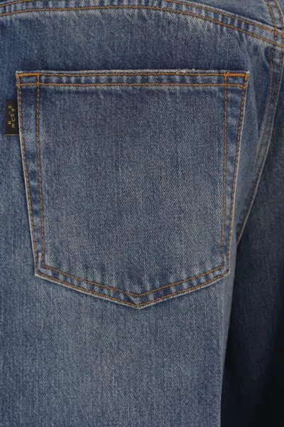 Haikure Bethany Oil Blue Denim Pants In Blue