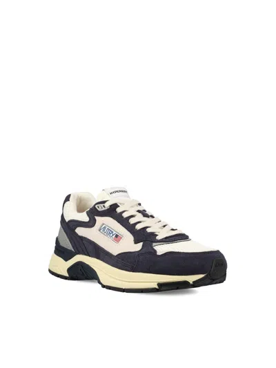 Autry Hyperway Lowsuebic Mesh Spblu Silv Sneakers In Blue
