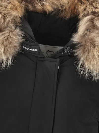 Woolrich Parka Arctic Con Pelliccia Removibile Nero In Blue