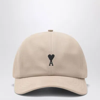 Ami Alexandre Mattiussi Ami Paris Ami De Coeur Coffee Milk Baseball Cap In Neutral