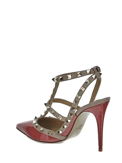 Valentino 100mm Rockstud Crystal-embellished Pumps In Red